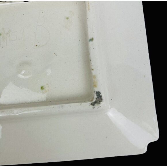 RARE Vintage 1950s Signed Spider Plates Halloween Smokey Sissy Kitschy Gold Trim - Picture 8 of 12